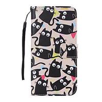 kitten painted pu phone case for galaxy s6edge pluss6edges6s5s5minis4s ...