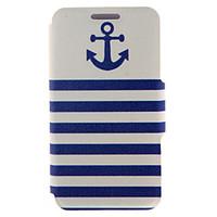Kinston Anchor Naval Stripe Pattern Full Body PU Cover with Stand for Sony Xperia Z1/Z1 Mini/Z3/Z4/M2/M4