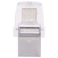 kingston datatraveler microduo 3c 64gb flash drive usb 3031 type c fla ...