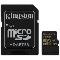 Kingston (16GB) UHS-i Micro SDHC Card (class 10) With Adaptor