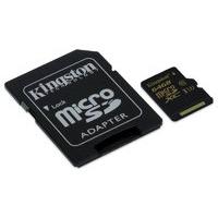 Kingston Gold 64GB UHS-I Speed Class 3 microSD Card + Sd Adapter