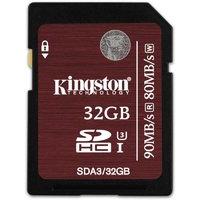 Kingston 32GB SDHC UHS-I Speed Class 3 Flash Card
