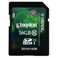 kingston secure digital card sdhc class 10 16gb