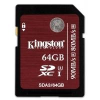 Kingston UHS-1 U3 SDXC Flash Memory Card - 64GB