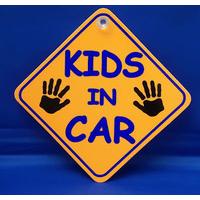 Kids In Car Diamond Hanger Sign