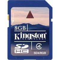 Kingston 8GB Class 4 Secure Digital High Capacity Card