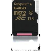 Kingston Technology 64GB Micro SDXC CL10 UHS-i 90r/45w Single Pack Without Adapter