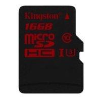 Kingston Technology 16GB Micro SDHC UHS-i - Speed Class 3 Single Pack Without Adpater
