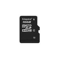 Kingston 16GB MicroSDHC Class 4 Memory Card with SD Adapter