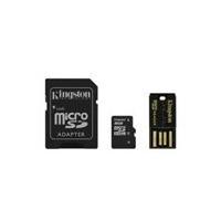 Kingston microSD Multi-Kit - Flash memory card ( microSDHC to SD included ) - 8 GB - Class 4 - microSDHC