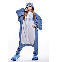 Kigurumi Pajamas New Cosplay Owl Leotard/Onesie Festival/Holiday Animal Sleepwear Halloween Blue Patchwork Polar Fleece Kigurumi For