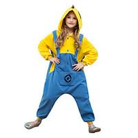 Kigurumi Pajamas Leotard/Onesie Festival/Holiday Animal Sleepwear Halloween Yellow Solid Polar Fleece For KidHalloween Christmas Carnival