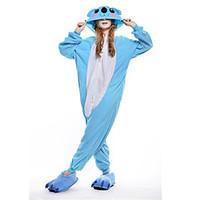 Kigurumi Pajamas New Cosplay Koala Leotard/Onesie Festival/Holiday Animal Sleepwear Halloween Blue Patchwork Polar Fleece Kigurumi For