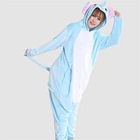 Kigurumi Pajamas Elephant Leotard/Onesie Festival/Holiday Animal Sleepwear Halloween Blue Patchwork Coral fleece Kigurumi For Unisex