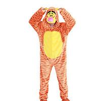 Kigurumi Pajamas Tiger Leotard/Onesie Festival/Holiday Animal Sleepwear Halloween Orange Animal Print Patchwork Polar Fleece Kigurumi For