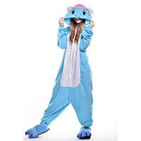 Kigurumi Pajamas Elephant Leotard/Onesie Festival/Holiday Animal Sleepwear Halloween Green Patchwork Coral fleece Kigurumi For Unisex