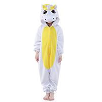 Kigurumi Pajamas New Cosplay Unicorn Leotard/Onesie Festival/Holiday Animal Sleepwear Halloween Yellow Blue Solid Polar Fleece Kigurumi