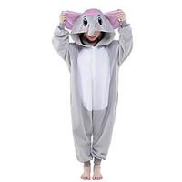 Kigurumi Pajamas New Cosplay Elephant Leotard/Onesie Festival/Holiday Animal Sleepwear Halloween Gray Solid Polar Fleece Kigurumi For Kid