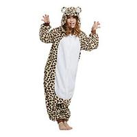 Kigurumi Pajamas Bear Raccoon Leotard/Onesie Festival/Holiday Animal Sleepwear Halloween Brown Patchwork Polar Fleece Kigurumi For Unisex