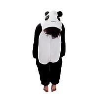 Kigurumi Pajamas Panda Leotard/Onesie Festival/Holiday Animal Sleepwear Halloween Black/White Patchwork Flannel Kigurumi For KidHalloween