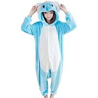 Kigurumi Pajamas Elephant Leotard/Onesie Festival/Holiday Animal Sleepwear Halloween Blue Patchwork Coral fleece Cosplay Costumes Kigurumi