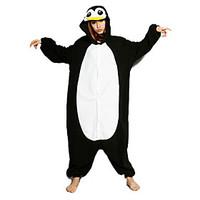 Kigurumi Pajamas Penguin Leotard/Onesie Festival/Holiday Animal Sleepwear Halloween Black Patchwork Polar Fleece Kigurumi For Unisex