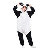 Kigurumi Pajamas Panda Leotard/Onesie Festival/Holiday Animal Sleepwear Halloween Black Solid Polar Fleece For KidHalloween Christmas