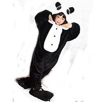 Kigurumi Pajamas Panda Leotard/Onesie Slippers Festival/Holiday Animal Sleepwear Halloween Black Patchwork Coral fleece Kigurumi For Kid