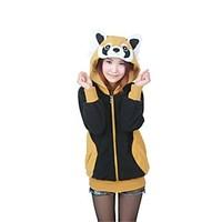 Kigurumi Pajamas Bear Raccoon Leotard/Onesie Festival/Holiday Animal Sleepwear Halloween Brown Animal Print Polar Fleece Cosplay Costumes