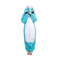 Kigurumi Pajamas Elephant Leotard/Onesie Festival/Holiday Animal Sleepwear Halloween Sky Blue Patchwork Polar Fleece Kigurumi For Unisex