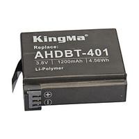 KingMa Rechargeable AHDBT-401 Battery 1200mAh for Gopro Hero 4 Black Hero Silver