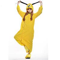 Kigurumi Pajamas New Cosplay Dog Leotard/Onesie Festival/Holiday Animal Sleepwear Halloween Yellow Patchwork Polar Fleece Kigurumi For