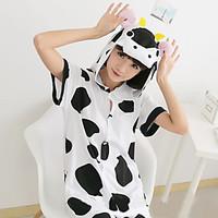 kigurumi pajamas milk cow leotardonesie festivalholiday animal sleepwe ...