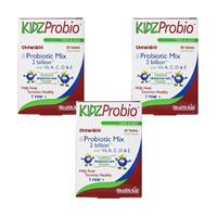 KidzProbio Probiotic Mix Chewable Tablets - Triple Pack