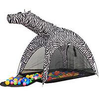 kids zebra playhouse outdoor fun sports house childrens play tents ind ...