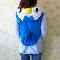 Kigurumi Pajamas Penguin Leotard/Onesie Festival/Holiday Animal Sleepwear Halloween White Blue Patchwork Polar Fleece Kigurumi For Unisex
