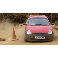 kids and parents rally driving at silverstone rally school