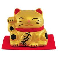 Kimura Ohshido Lucky Cat Figurine - Gold