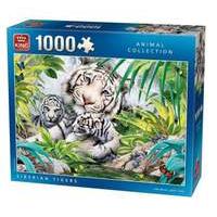King Siberian Tigers Jigsaw Puzzle (1000 Pieces)