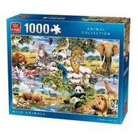 king wild animals jigsaw puzzle 1000 pieces
