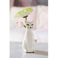 Kitty Bud Vase, WHITE