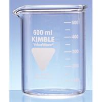 kimble chase beaker heavy duty low form with graduation and sca