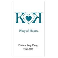 King Of Hearts Rectangular Playing Card Sticker