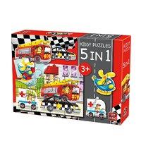 King Kiddy 5-in-1 Cars Puzzle