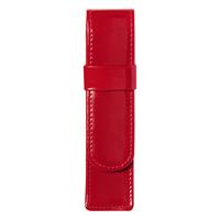 Kingsley Leather Patent Square Twin Pouch Red