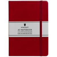 kingsley lined notebook a5 red