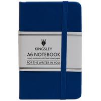 Kingsley Lined Notebook A6 Cobalt