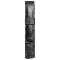 Kingsley Leather Carlos Square Single Pen Pouch Black