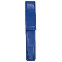 kingsley single pu pen pouch blue