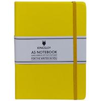 kingsley lined notebook a5 yellow